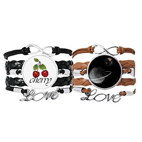 Bracelet en cuir blanc Universe fini les bijoux ternes et fragiles