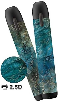 xJazxin 2 Pack Myblu Skin Decal for Pax blu 2.5D Technology Ultra Thin Marble Protective Sticker for Myblu Wraps Cases (Marble Green)