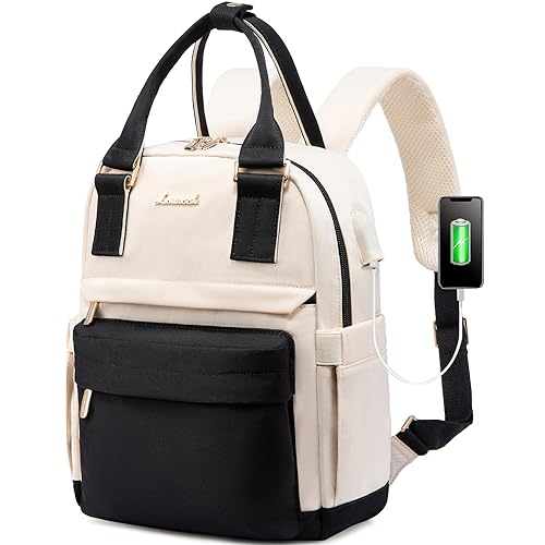 Image of LOVEVOOK Mini Backpack for Women Stylish Waterproof Backpack Purse with USB Port, Cute Bookbag for College School Travel