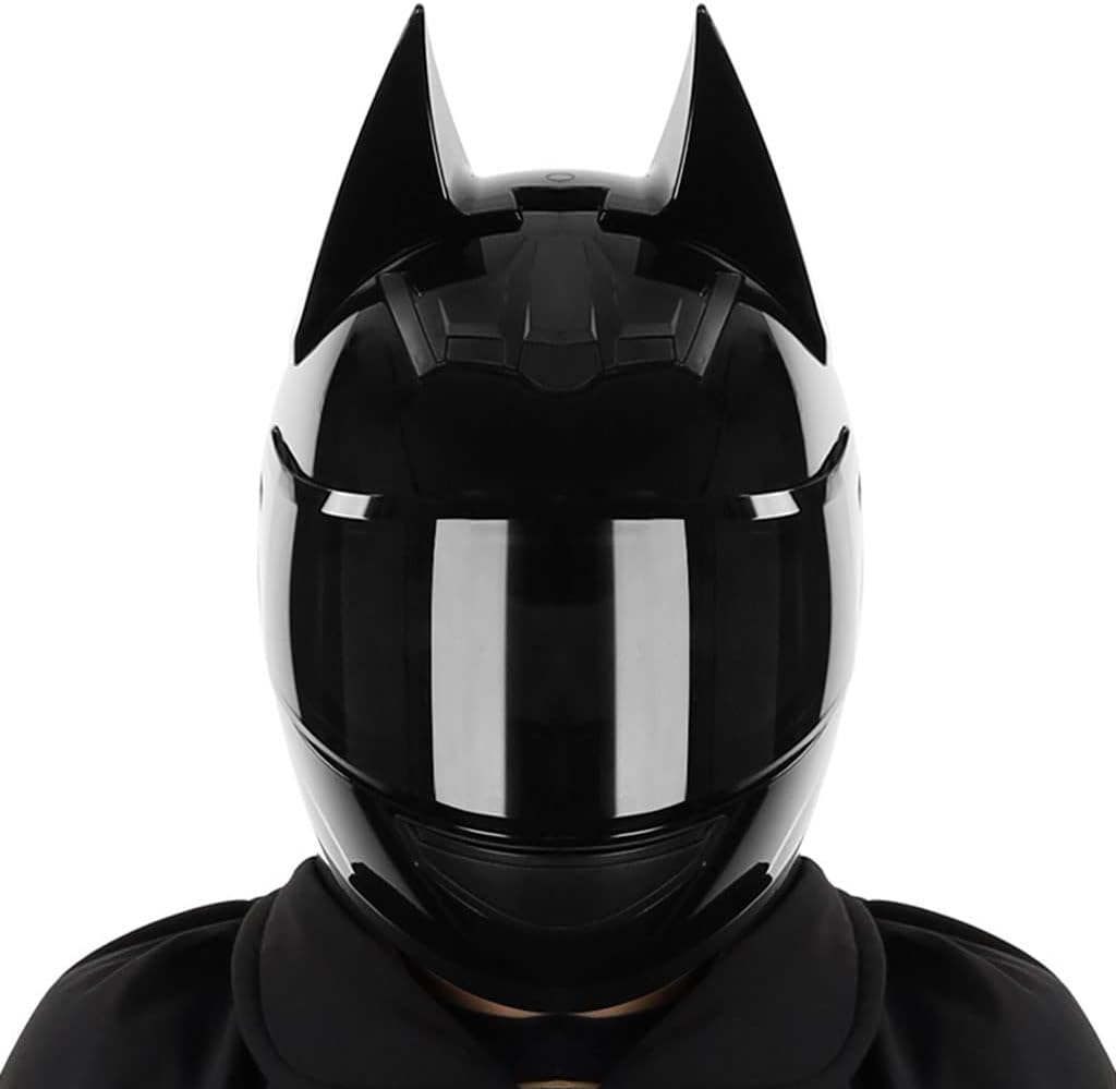 Cat Ear Bluetooth Modular Helmet, DOT Approved Bat Ears Motorcycle Full Helmets with Visor, Men Women Flip up Motorbike Cool Girlls Helmet for Bicycle Street Motocross Racing