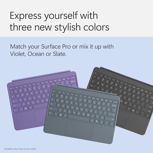 Microsoft Surface Pro Keyboard and Slim Pen 2 Bundle for Surface Pro 12" Device, Alcantara Material, Ocean - image 6