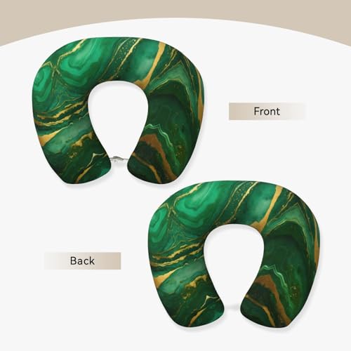 Almohada cervical de espuma viscoelástica negra y oro miniatura 3