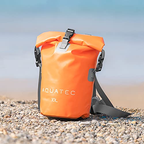 AQUATEC Bolsa Seca Impermeable Mochila - 5 Tamaños: 10L, 15L, 20L, 30L y 40L | Mochila con Doble Correa de Hombro | Ideal para Navegación, Kayak, Senderismo y Camping miniatura 2