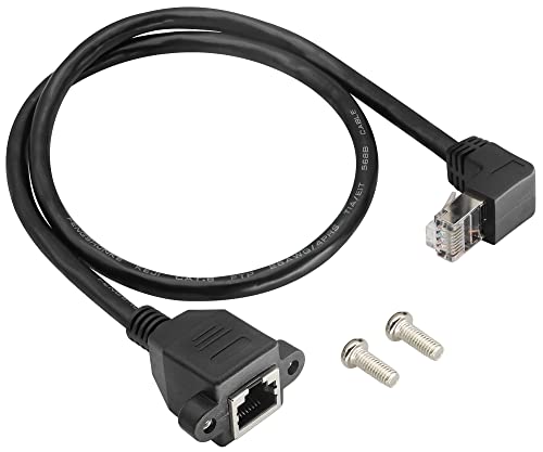 zdyCGTime CAT6 90 Degree RJ45 Twisted Pair Network Cable with Ear Extension Cable