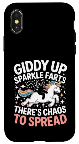 Giddy Up Sparkle Farts There's Chaos To Spread - �X�}�z�P�[�X iPhone X/XS �p