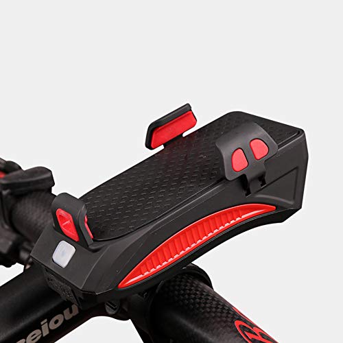 Andoer Suporte para telefone móvel para bicicleta luz frontal alto-falante para bicicleta lâmpada pa