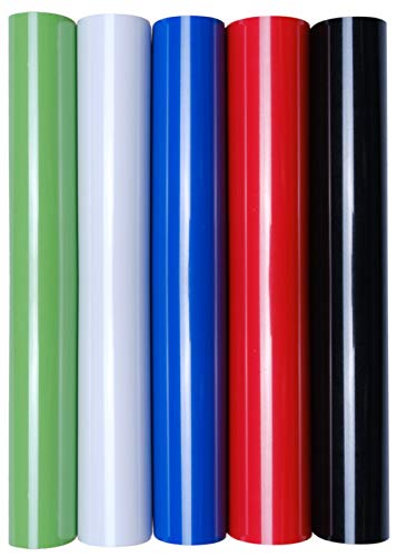 5 x Feuilles de transfert textile A4 - Film de transfert flex - Transfert textile thermocollant sur coton/polyester - Idéal pour traceur de découpe Cover