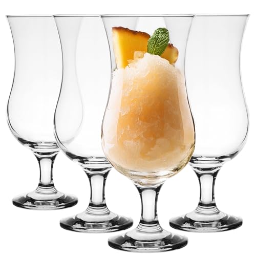 Glasmark KROSNO 1992 Cocktailgläser Set Gläser 4 Stück Trinkgläser Cocktail Transparent Spülmaschinenfest 350 ml, Durchsichtig