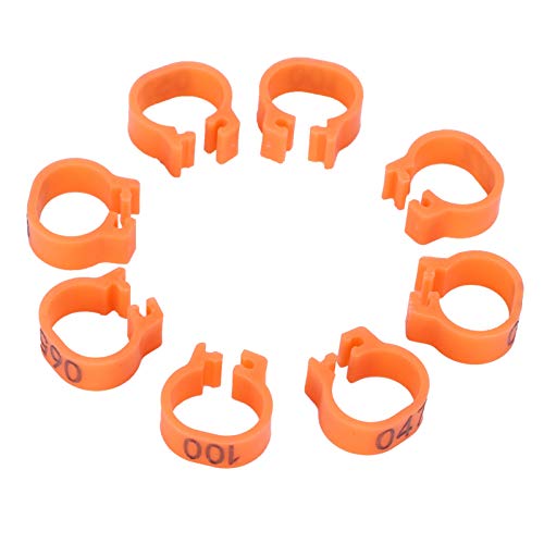 100 stks Vogels Voet Ringen Nummer Identificatie Duiven Been Bands Gevogelte Clip Ring Gevogelte Been Ring Vogel Clip… - Afbeelding 8