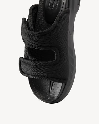 Women's Chunky Platform Sandals with Stretch Knit Upper & Memory Foam - Comfortable Summer Chunky Heel Slippers3