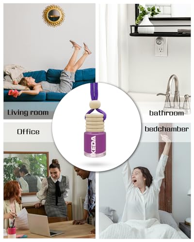Image of ikeda fragrance Car Air Freshener 4ml Car Scents | 45-Days Keep Fragrance | Automotive Hanging Diffuser Bottles | Remove Auto Odor Long-Lasting Fresh Air for Home Deodorizer (6pcs Savage Boy)