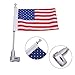 E-Most Motorcycle American Flag + Flag Pole Mount Luggage Rack Vertical for Honda Goldwing GL1800 (2001-2012)