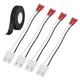 4 Pack Car Door Speaker Connector Harness Wiring Adapter for Jeep Comanche Pickup Cherokee Wrangler...