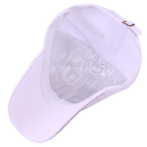 Cruoxibb Usa Bling Baseball Cap Sparkle American Flag Hat For Women Men Hip Hop Caps (White Cap A) #TOP2