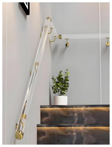 Rambarde d'escalier murale transparente pour sécuriser sans encombrer l'espace