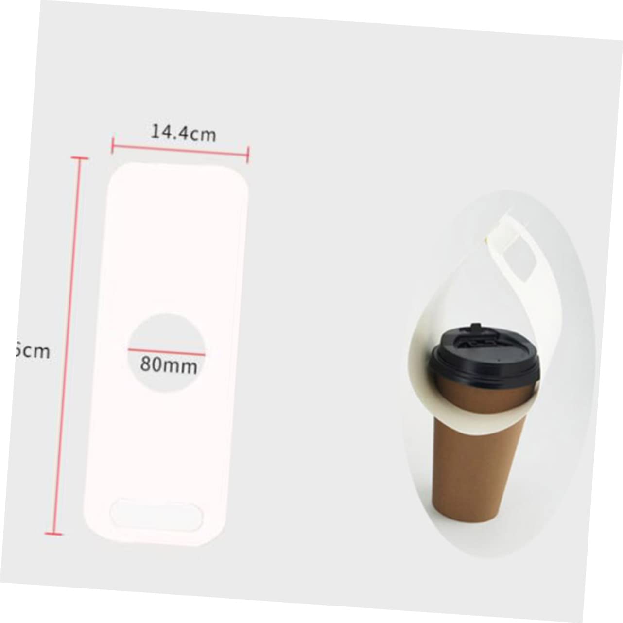 STOBAZA 20pcs Takeout Paper Tray Portable Milk Tea Cup Holder for Restaurant Shop