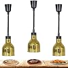 Commerciële Voedselverwarmer Lamp Voedselwarmtelampverwarmer Met Lamp 220V 250W Kaliber 19 Cm, 3 Stuks HHORB