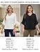 Blooming Jelly Womens Dressy Casual Blouses 3/4 Length Bell Sleeve V Neck Ruffle Tops Ladies Trendy Summer 2026 Fashion Business Work Shirt (Small, White)
