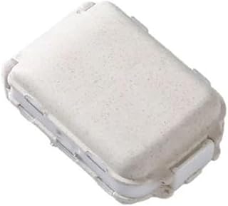 Porta Comprimido Estojo Caixa Organizadora Porta Comprimidos Caixa Porta Remédio Caixa Porta Comprimidos E Suplementos PREMIUM Appari (Off White)