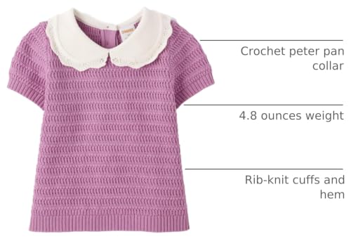 Image of Gymboree Girls' and Toddler Short Sleeve Pullover Sweater