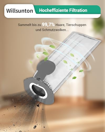 10 Stück VK7 Kobold Staubsaugerbeutel und 2 Filter für Vorwerks Kobold VK7, kompatibel mit Vorwerk Kobold VK7 FP7, Filtertüte Ersatzteile Ersatz Staubbeutel für Kobold