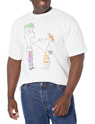 T-shirt Phineas and Ferb Disney le cadeau idéal pour homme taille L