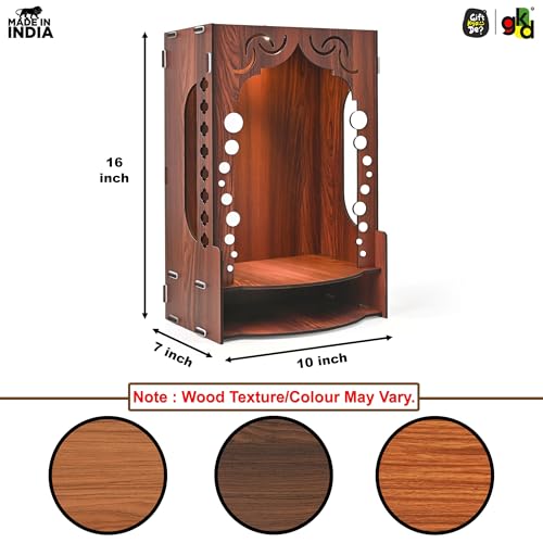 Gift Kya De Wooden Temple for Home Wall Mounted thumbnail 15