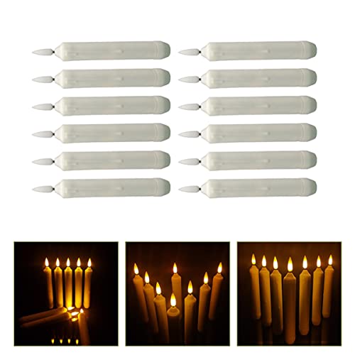 UPKOCH 72 Pièces Bougie Électronique Bougies Électroniques Bougies Électroniques sans Flamme Bougie De Fenêtre De Noël Bougies sans Flamme Bougies Vacillantes LED Blanc Batterie 3D – Image 7