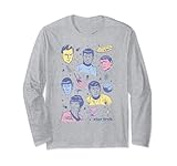 Star Trek Vintage Pastel Bridge Crew Maglia a Manica