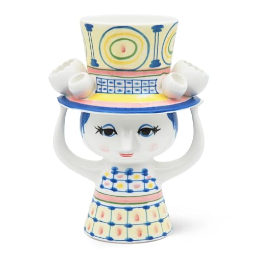 �r�����E���B���u���b�h Bjorn Wiinblad �ԕr Lady with Hat (���f�B�E�B�Y�n�b�g) �t�����[�x�[�X �i�u���[�jH20cm 54050 �k��