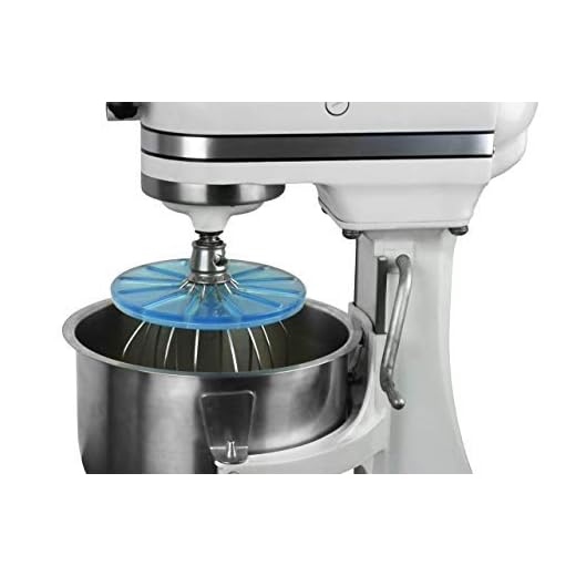 Whisk Wiper® PRO compatible with KitchenAid Bowl-Lift Stand Mixers - Mix Without The Mess - The Ultimate Stand Mixer Accessory - Only Compatible With 6-Wire Whisks (Glass Blue)