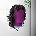 Generic Wall Mount Mannequin Head Wig Holder for Hairpieces Home, Purple