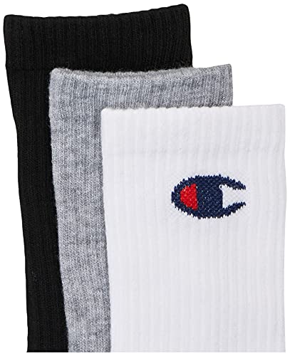 Champion Mens Double Dry Moisture Wicking Logo 6 Or 12 Pack Crew Socks - Image 3