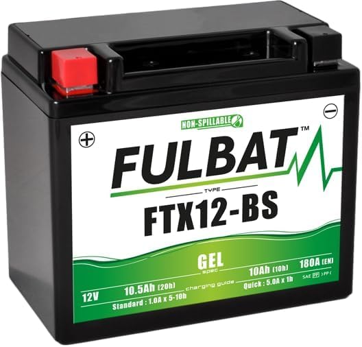 FULBAT YTX12-BS BATTERIA GEL COMPATIBILE CON PIAGGIO BEVERLY 250 300 350 400 500