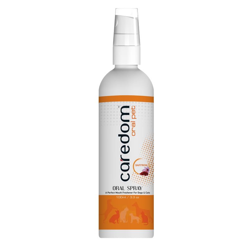 Caredom Oral Pet Spray | Saffron Mouth Fresheners for Dogs & Cats | 100ml