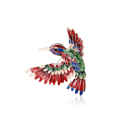 Image of Enamel Bird Brooch for Women Rhinestones Owl /Hummingbird /Eagle /Toucan Lapel Pin Cute Bird Brooches Jewelry Gifts for Mom Wife