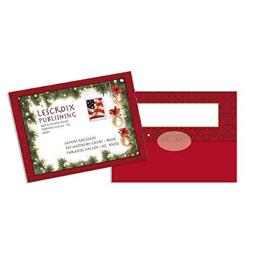 Paperdirect Christmas Twilight Holiday Seal And Send Invitations, 28 Count #TOP4