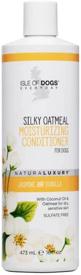 Isle of Dogs - Everyday Natural Luxury Silky Oatmeal Conditioner - Jasmine + Vanilla - Sulfate & Paraben Free Formula - Conditioner With…