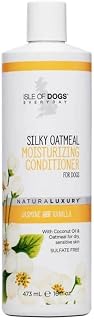 Isle of Dogs - Everyday Natural Luxury Silky Oatmeal Conditioner - Jasmine + Vanilla - Sulfate & Paraben Free Formula - Conditioner With Oatmeal & Jojoba Oil For A Silky Coat - 1 Gal, 16 Fl Oz