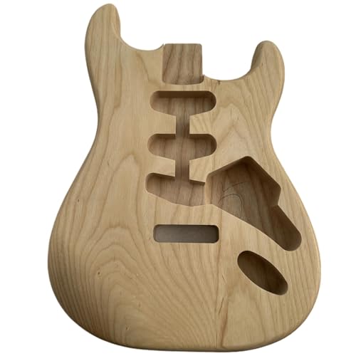 Unfinished Guitar Body Blank Ash Barrel For ST Guitar SSS Pickup Hole