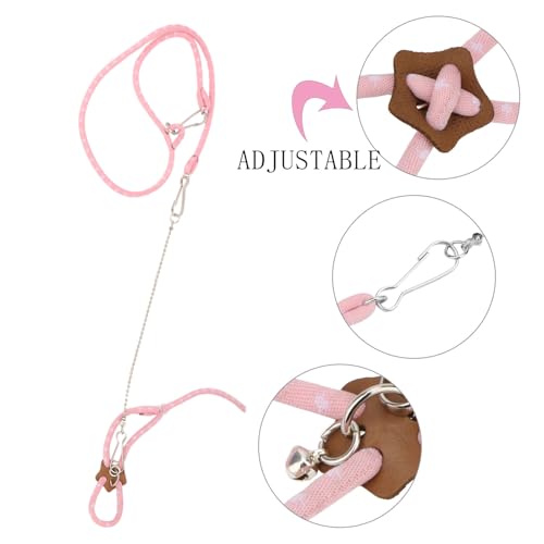 Correa de nailon para hámster juguete jaula y collar de rata 4