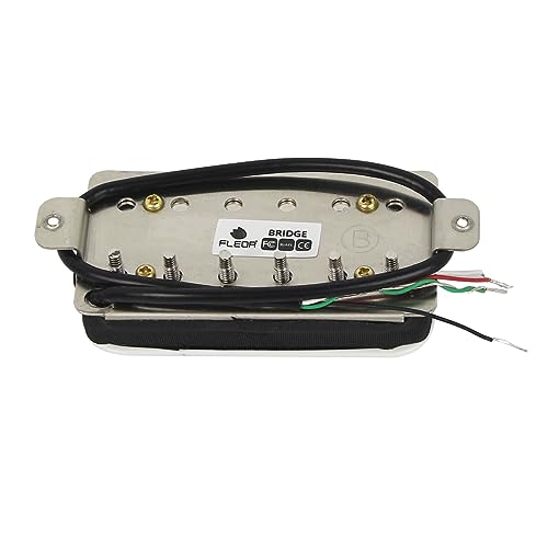 Image of FLEOR Electric Guitar Humbucker Pickups Bridge Alnico 5 Pickup White