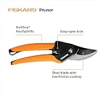 Fiskars Permutation de la taille des cimes, 5/8-Inch Capacité de coupe SoftGrip Pruner main pour les petites mains, la lame reste pointue par une utilisation lourde avec la rouille résistante, revêtement à faible friction