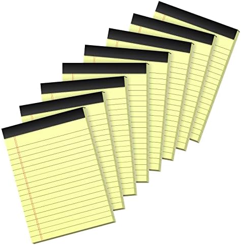Legal Notepads 5x8, Pack Of 12 - Perforated Narrow Iceland