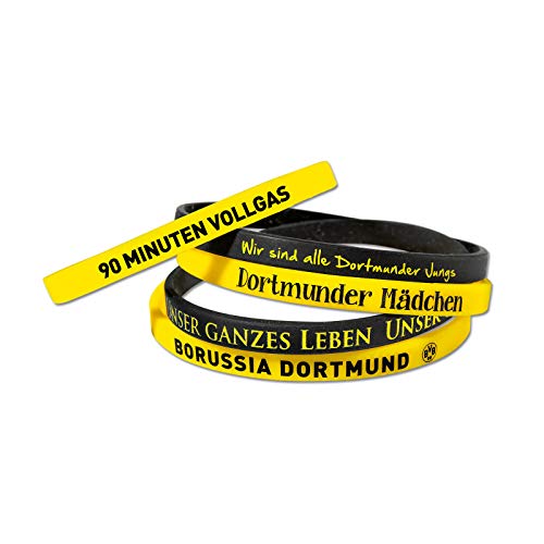 Borussia Dortmund BVB - Set di 5 braccialetti in