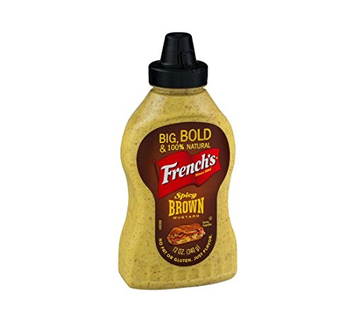 French's Spicy Brown Mustard, 9-Ounce Glass Jars (Pack of 12)