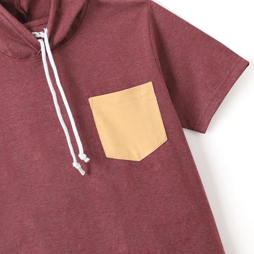 chopper club Lot de 4 t-shirts en coton pour garçons - T-shirts imprimés - Lot de 4 sstees_UK, Sky Mel|Marroon Mel|Charcoal Mel|Eco Mel, 3-4 ans – vue 5