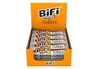 BiFi Turkey Sticks - 24er Pack (24 x 20g) - Pute Wurst Snack To Go - Luftgetrocknet Fleisch & Wurstwaren Paket - mit Pfeffer, Koriander und Knoblauch - Ideale Knabberbox - Wurstpaket