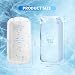 6Pack Reusable Silicone Ice Block Mold 15lbs Extra Large for Cold Plunge Tubs & Ice Baths, Freezer Safe Giant Ice Cube Trays, Water Chiller Accessories for Athletes Coolers (White)