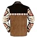 domirica Aztec Cowboy Western Jackets for Men Long Sleeve Sherpa Fleece Lined Full Zipper Retro Ethnic Print Fashion Big And Tall Warm Coat Sweater,S
